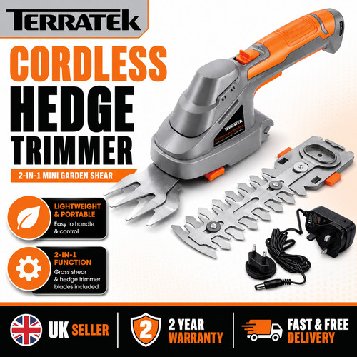 Terratek cordless hedge - cordless,