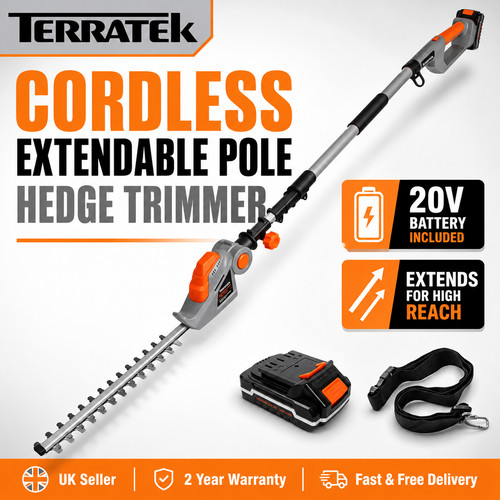 Terratek cordless hedge - cordless,
